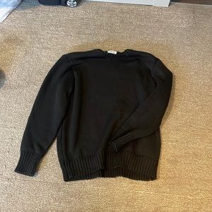 Black knot oversized sweater